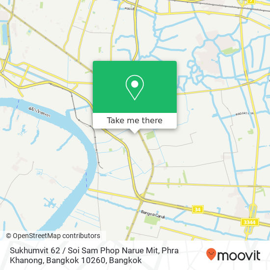 Sukhumvit 62 / Soi Sam Phop Narue Mit, Phra Khanong, Bangkok 10260 map