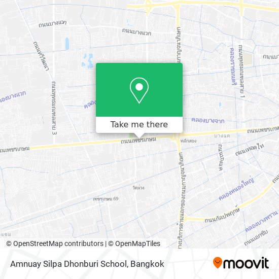 Amnuay Silpa Dhonburi School map