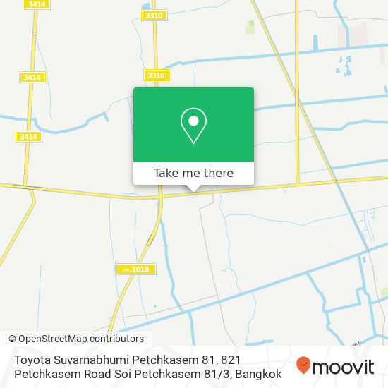 Toyota Suvarnabhumi Petchkasem 81, 821 Petchkasem Road Soi Petchkasem 81 / 3 map
