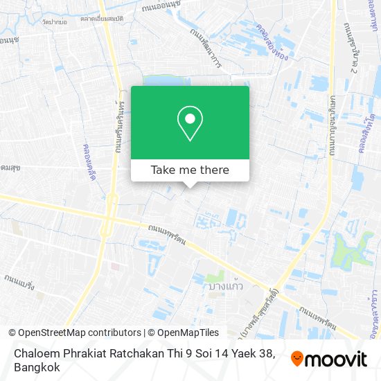 Chaloem Phrakiat Ratchakan Thi 9 Soi 14 Yaek 38 map