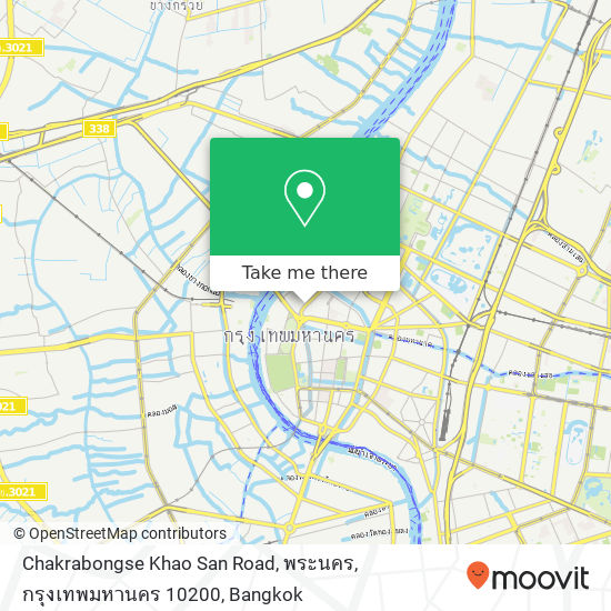 Chakrabongse Khao San Road, พระนคร, กรุงเทพมหานคร 10200 map