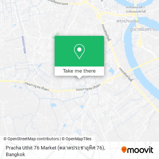 Pracha Uthit 76 Market (ตลาดประชาอุทิศ 76) map