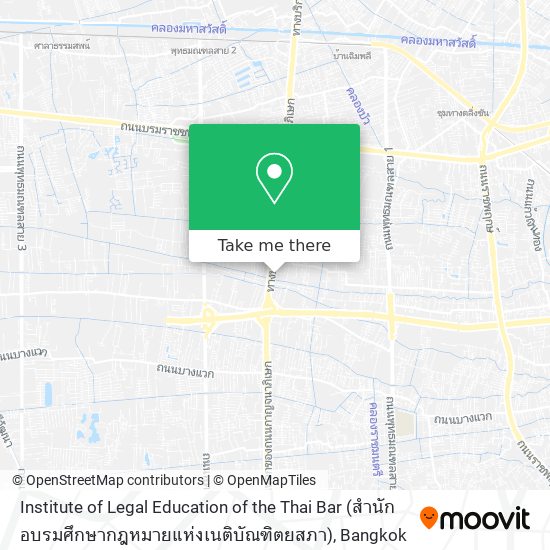 Institute of Legal Education of the Thai Bar (สำนักอบรมศึกษากฎหมายแห่งเนติบัณฑิตยสภา) map