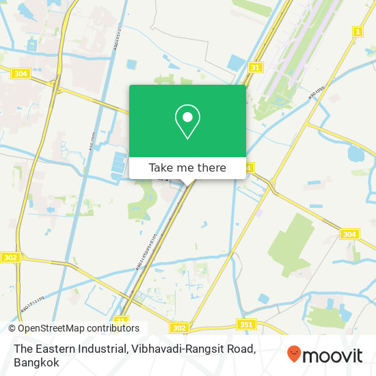The Eastern Industrial, Vibhavadi-Rangsit Road map