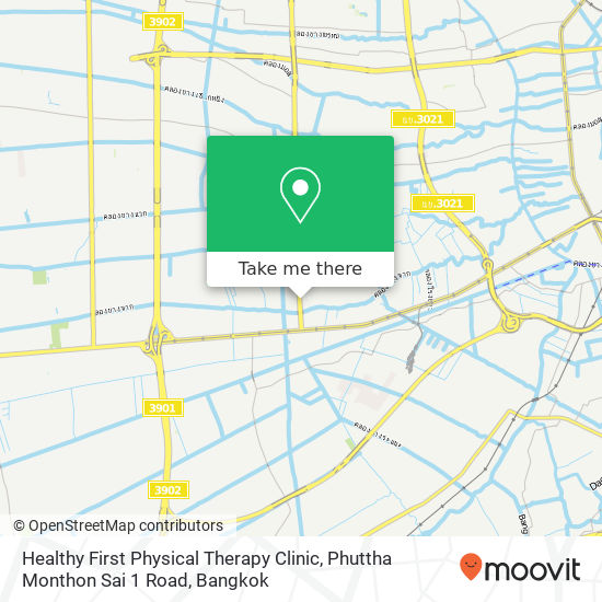 Healthy First Physical Therapy Clinic, Phuttha Monthon Sai 1 Road map