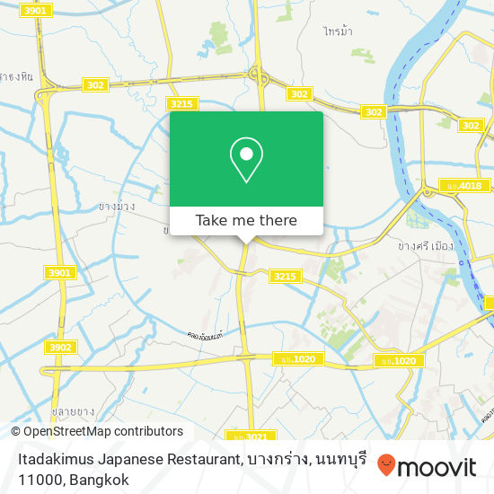 Itadakimus Japanese Restaurant, บางกร่าง, นนทบุรี 11000 map