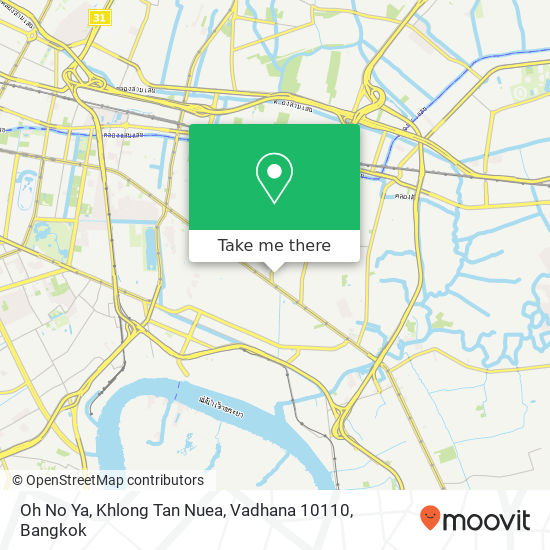 Oh No Ya, Khlong Tan Nuea, Vadhana 10110 map