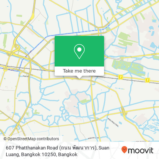 607 Phatthanakan Road (ถนน พัฒนาการ), Suan Luang, Bangkok 10250 map