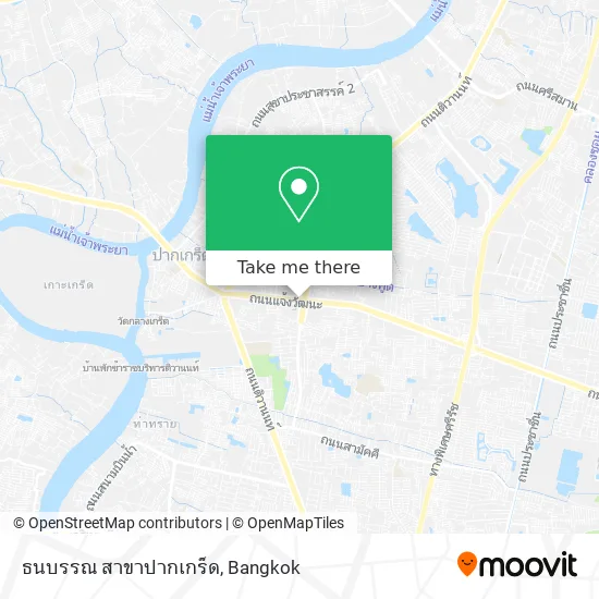 ธนบรรณ สาขาปากเกร็ด map