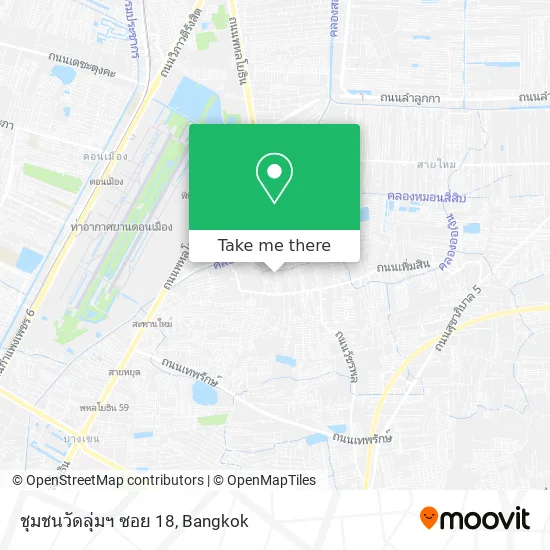ชุมชนวัดลุ่มฯ ซอย 18 map