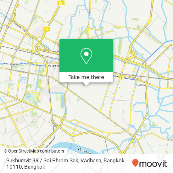 Sukhumvit 39 / Soi Phrom Sak, Vadhana, Bangkok 10110 map