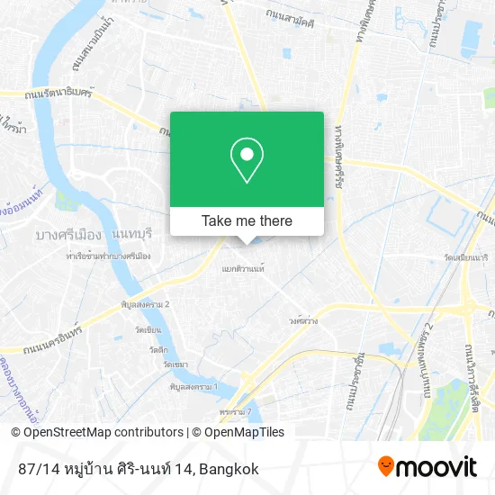87/14 หมู่บ้าน ศิริ-นนท์ 14 map