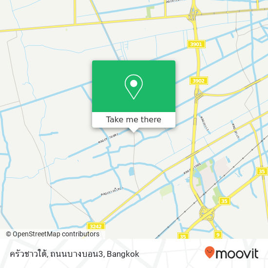 ครัวชาวใต้, ถนนบางบอน3 map