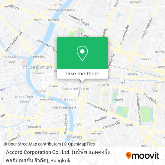 Accord Corporation Co., Ltd. (บริษัท แอคคอร์ด คอร์ปอเรชั่น จำกัด) map