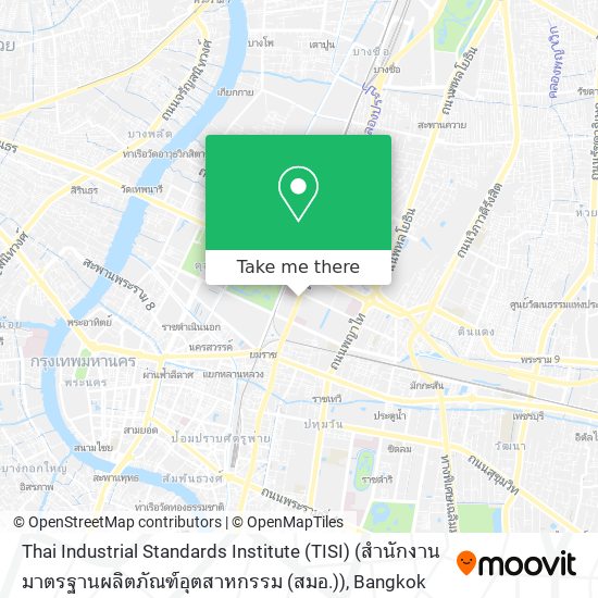 Thai Industrial Standards Institute (TISI) (สำนักงานมาตรฐานผลิตภัณฑ์อุตสาหกรรม (สมอ.)) map