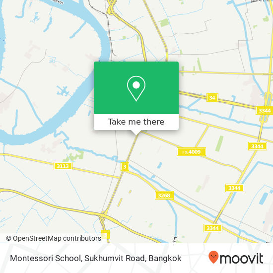 Montessori School, Sukhumvit Road map