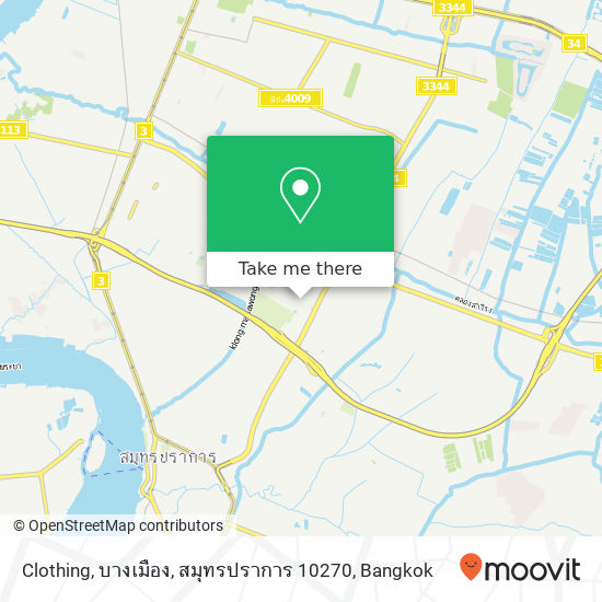 Clothing, บางเมือง, สมุทรปราการ 10270 map