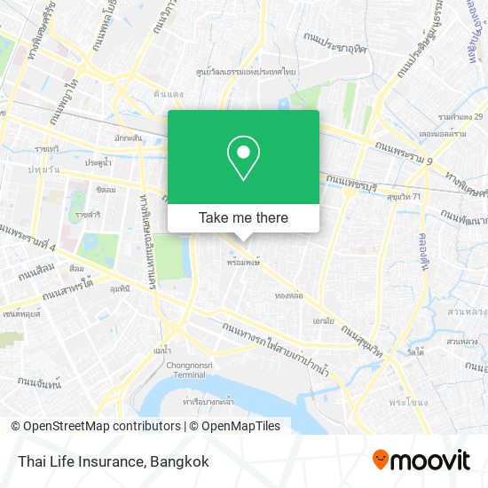Thai Life Insurance map