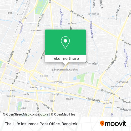 Thai Life Insurance Post Office map