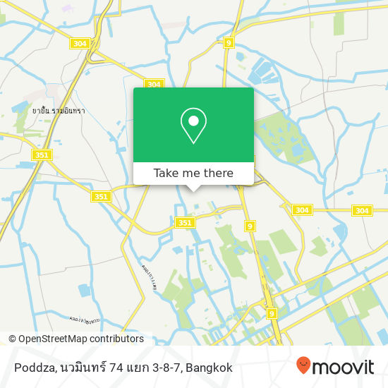 Poddza, นวมินทร์ 74 แยก 3-8-7 map