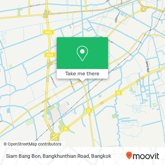 Siam Bang Bon, Bangkhunthian Road map