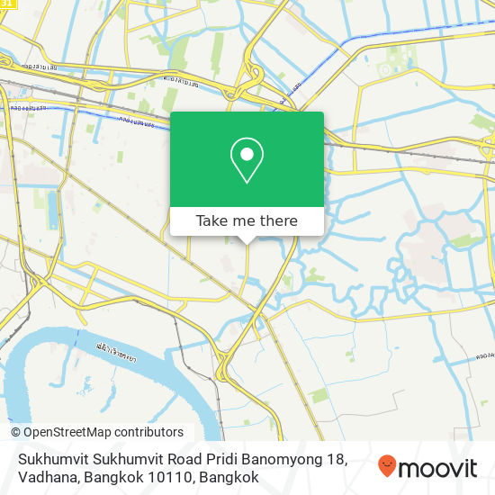 Sukhumvit Sukhumvit Road Pridi Banomyong 18, Vadhana, Bangkok 10110 map