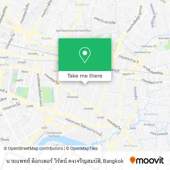 นายแพทย์ ด็อกเตอร์ วิรัตน์ คงเจริญสมบัติ map