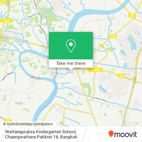 Wattanapruksa Kindergarten School, Chaengwattana-Pakkret 16 map