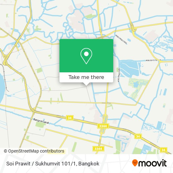 Soi Prawit / Sukhumvit 101/1 map