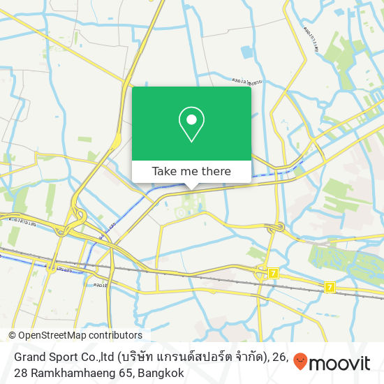 Grand Sport Co.,ltd (บริษัท แกรนด์สปอร์ต จำกัด), 26, 28 Ramkhamhaeng 65 map