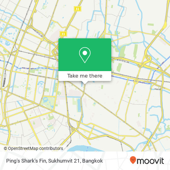 Ping's Shark's Fin, Sukhumvit 21 map
