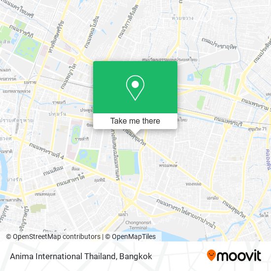 Anima International Thailand map