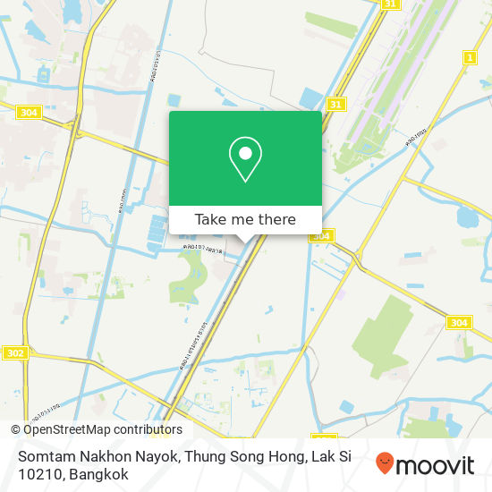 Somtam Nakhon Nayok, Thung Song Hong, Lak Si 10210 map