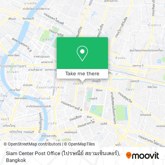 Siam Center Post Office (ไปรษณีย์ สยามเซ็นเตอร์) map