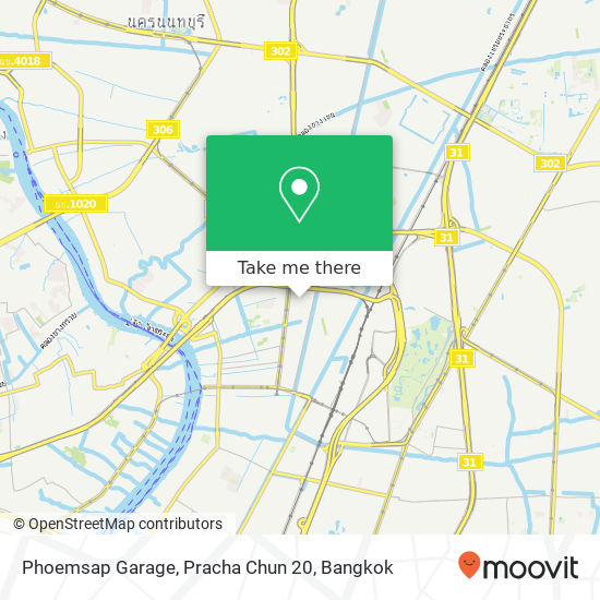 Phoemsap Garage, Pracha Chun 20 map
