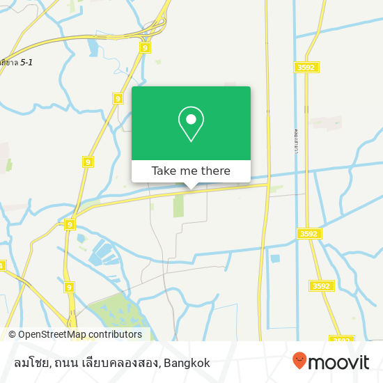 ลมโชย, ถนน เลียบคลองสอง map