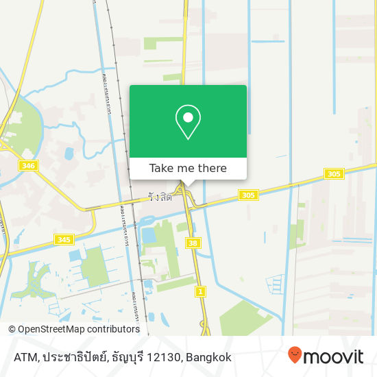 ATM, ประชาธิปัตย์, ธัญบุรี 12130 map