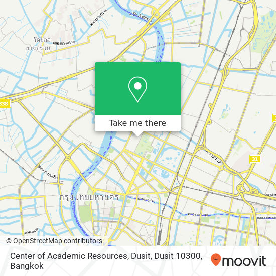 Center of Academic Resources, Dusit, Dusit 10300 map