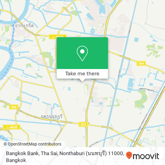 Bangkok Bank, Tha Sai, Nonthaburi (นนทบุรี) 11000 map