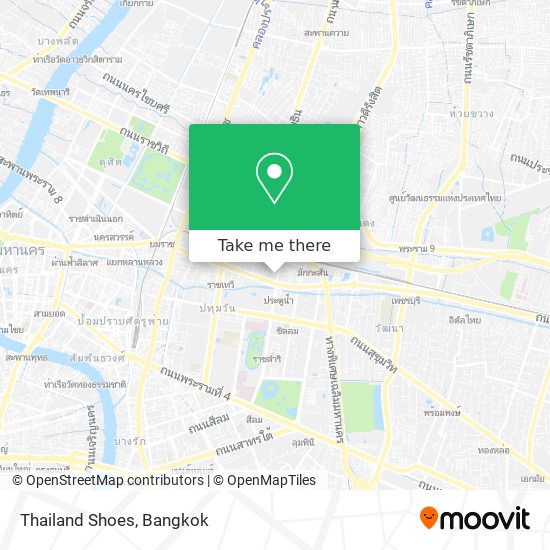 Thailand Shoes map