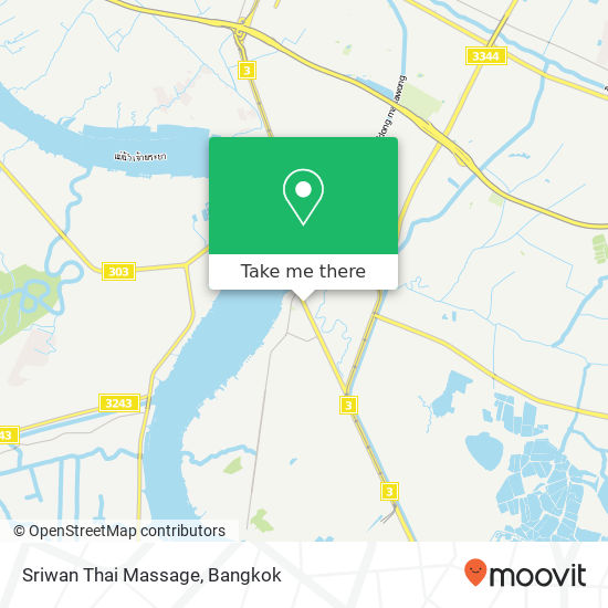 Sriwan Thai Massage map