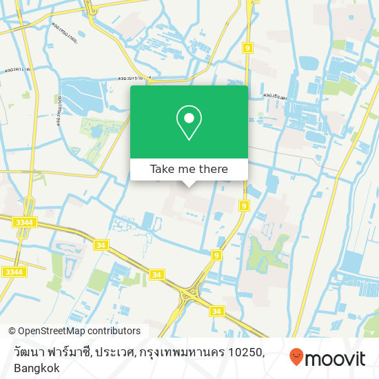 วัฒนา ฟาร์มาซี, ประเวศ, กรุงเทพมหานคร 10250 map