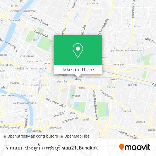 ร้านแอน ประตูน้ำ เพชรบุรี ซอย21 map