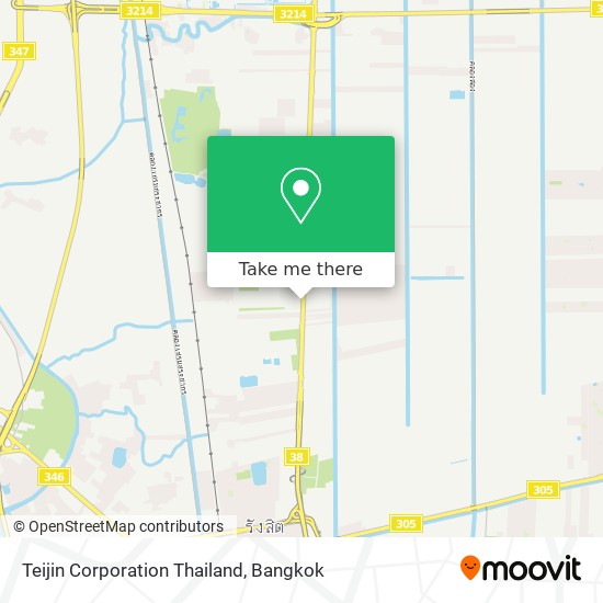 Teijin Corporation Thailand map