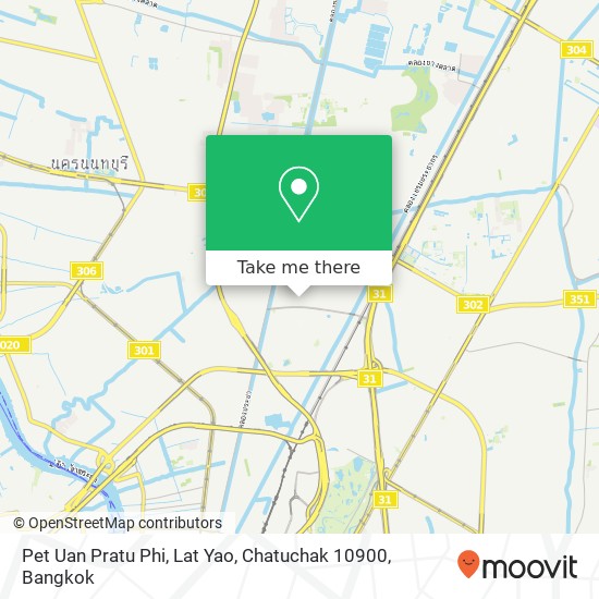 Pet Uan Pratu Phi, Lat Yao, Chatuchak 10900 map