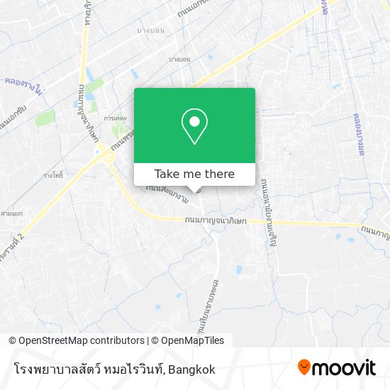 โรงพยาบาลสัตว์ หมอไรวินท์ map