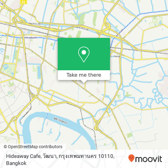 Hideaway Cafe, วัฒนา, กรุงเทพมหานคร 10110 map