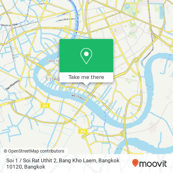 Soi 1 / Soi Rat Uthit 2, Bang Kho Laem, Bangkok 10120 map