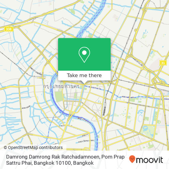 Damrong Damrong Rak Ratchadamnoen, Pom Prap Sattru Phai, Bangkok 10100 map