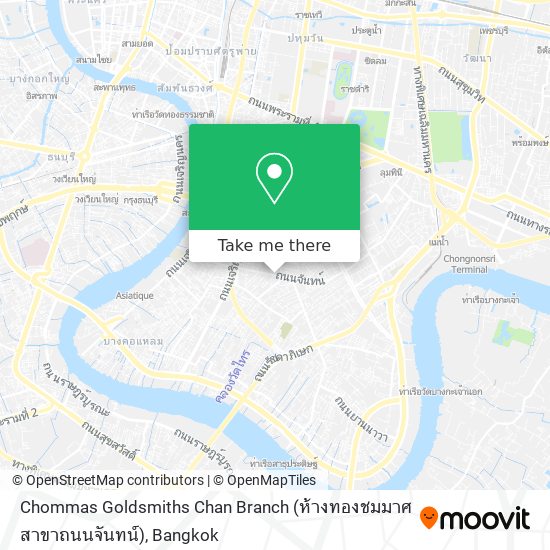 Chommas Goldsmiths Chan Branch (ห้างทองชมมาศ สาขาถนนจันทน์) map